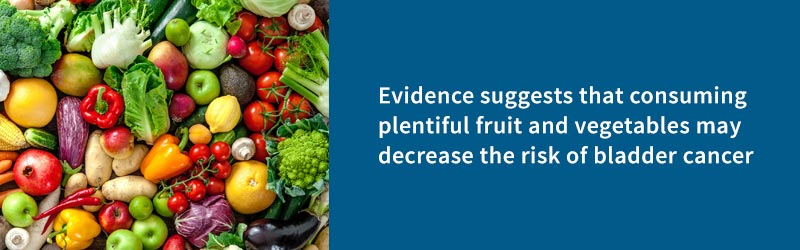 Fruit veges reduce bladder cancer risk